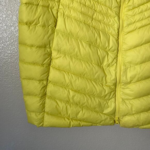 Lands End Vest Womens 2X Yellow Puffer Quilted Down Feathers Outdoor Lightweight - Picture 5 of 12